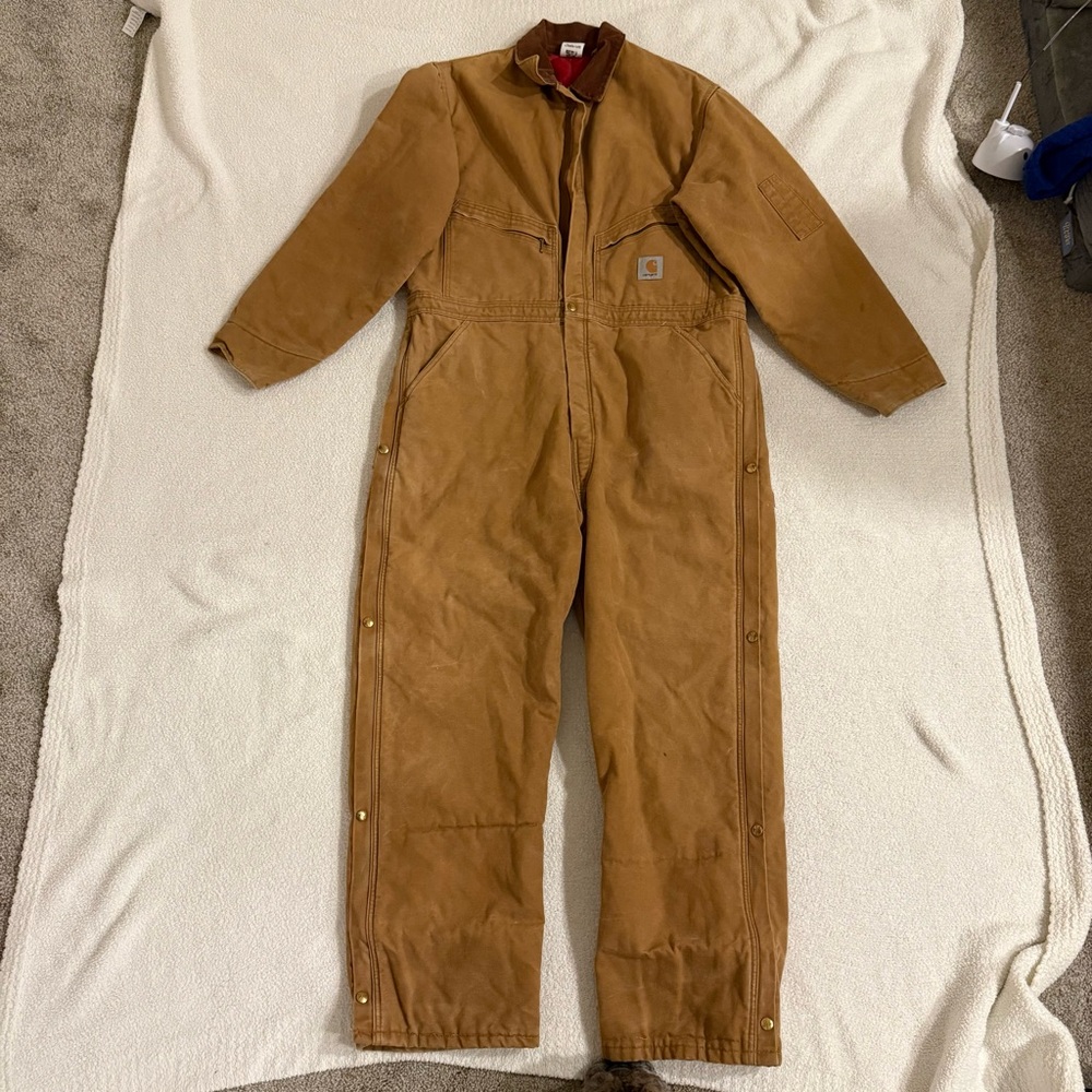 Carhartt Vintage Lined Coveralls Size Large-XL short